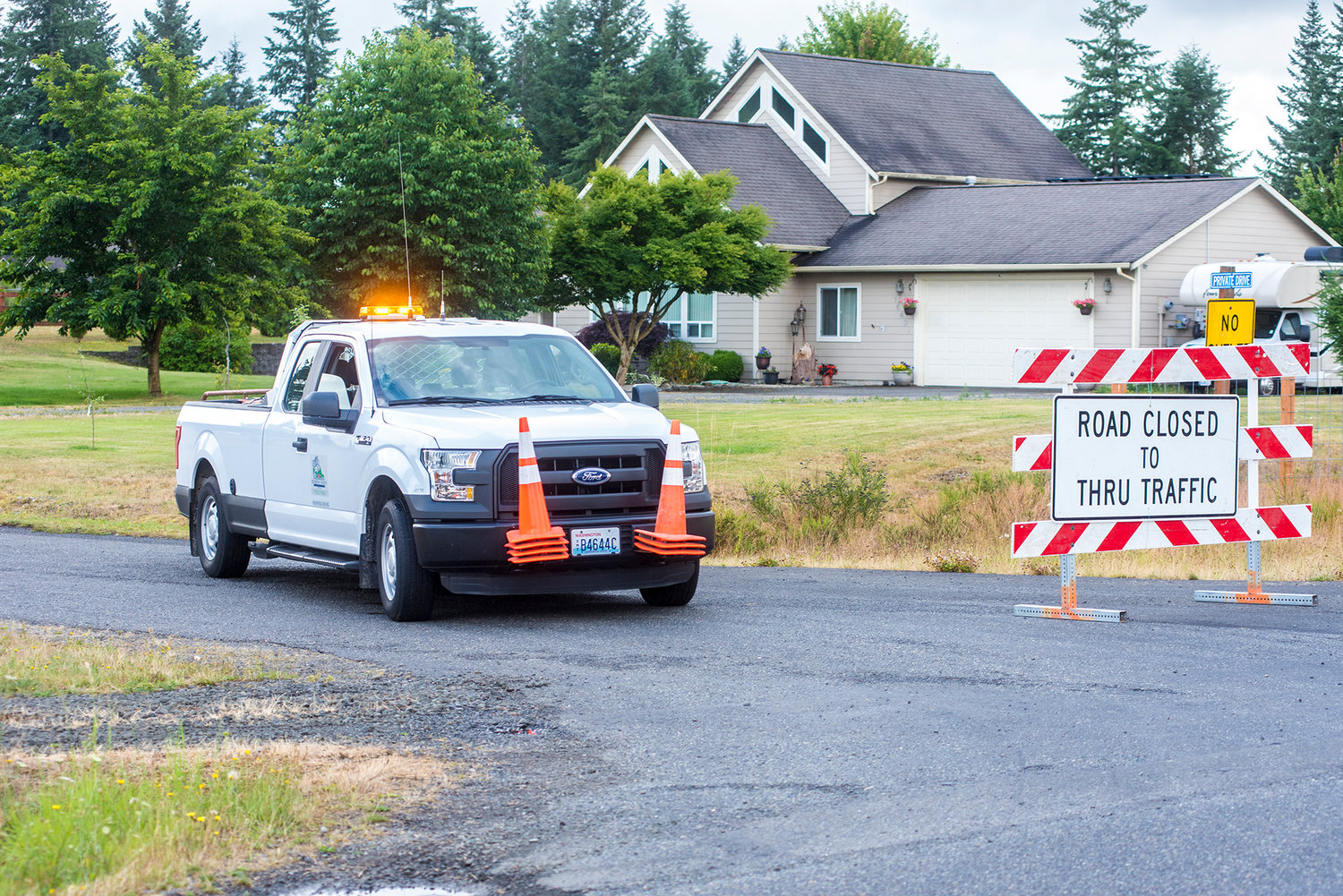 Authorities blocked off Southwest Sheldon Lane in Rochester on Wednesday while searching a property in connection with the 2009 disappearance of Nancy Moyer.