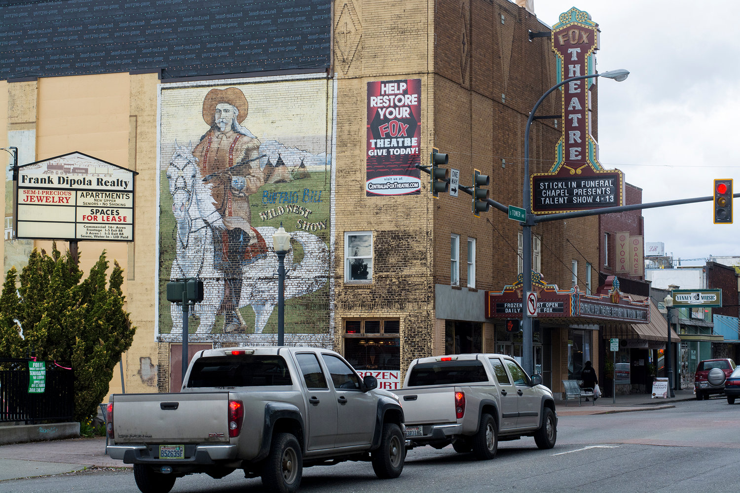 The Fox Theatre in downtown Centralia is one of many locations in Lewis County listed in a new database published by the state of unreinforced masonry buildings.