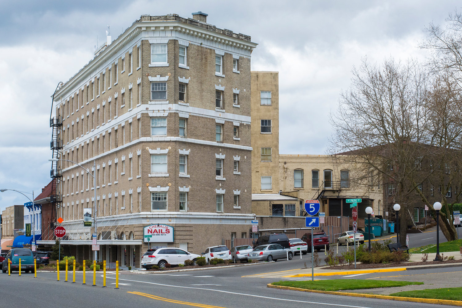 The St. Helens Apartments building in downtown Chehalis is one of many locations in Lewis County listed in a new database published by the state of unreinforced masonry buildings.