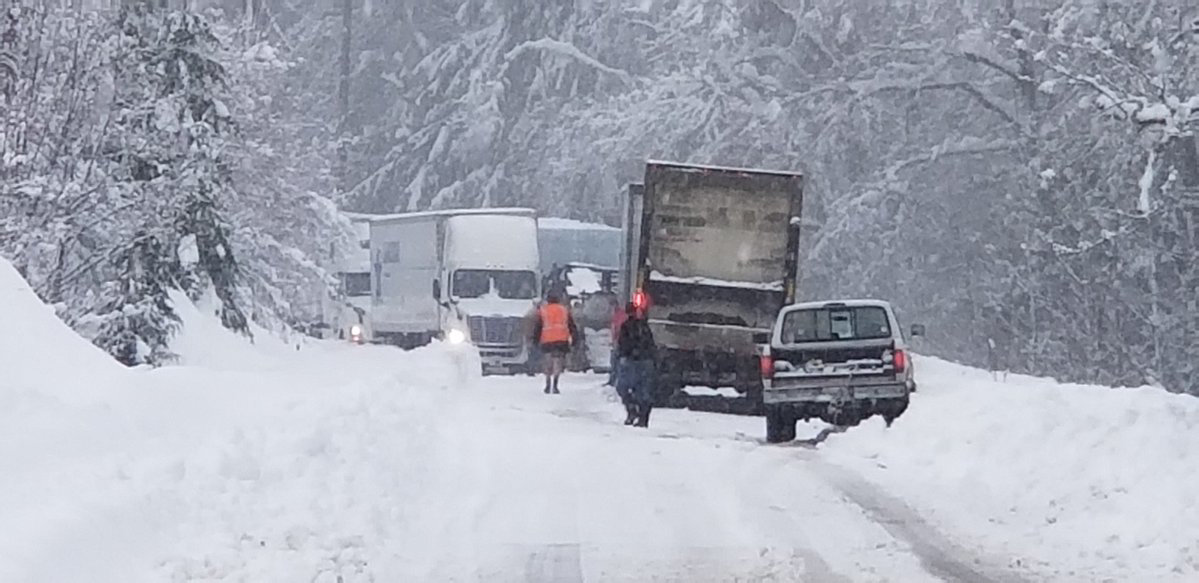 Trooper Will Finn posted this picture of the scene on state Route 7 Tuesday to social media Tuesday.