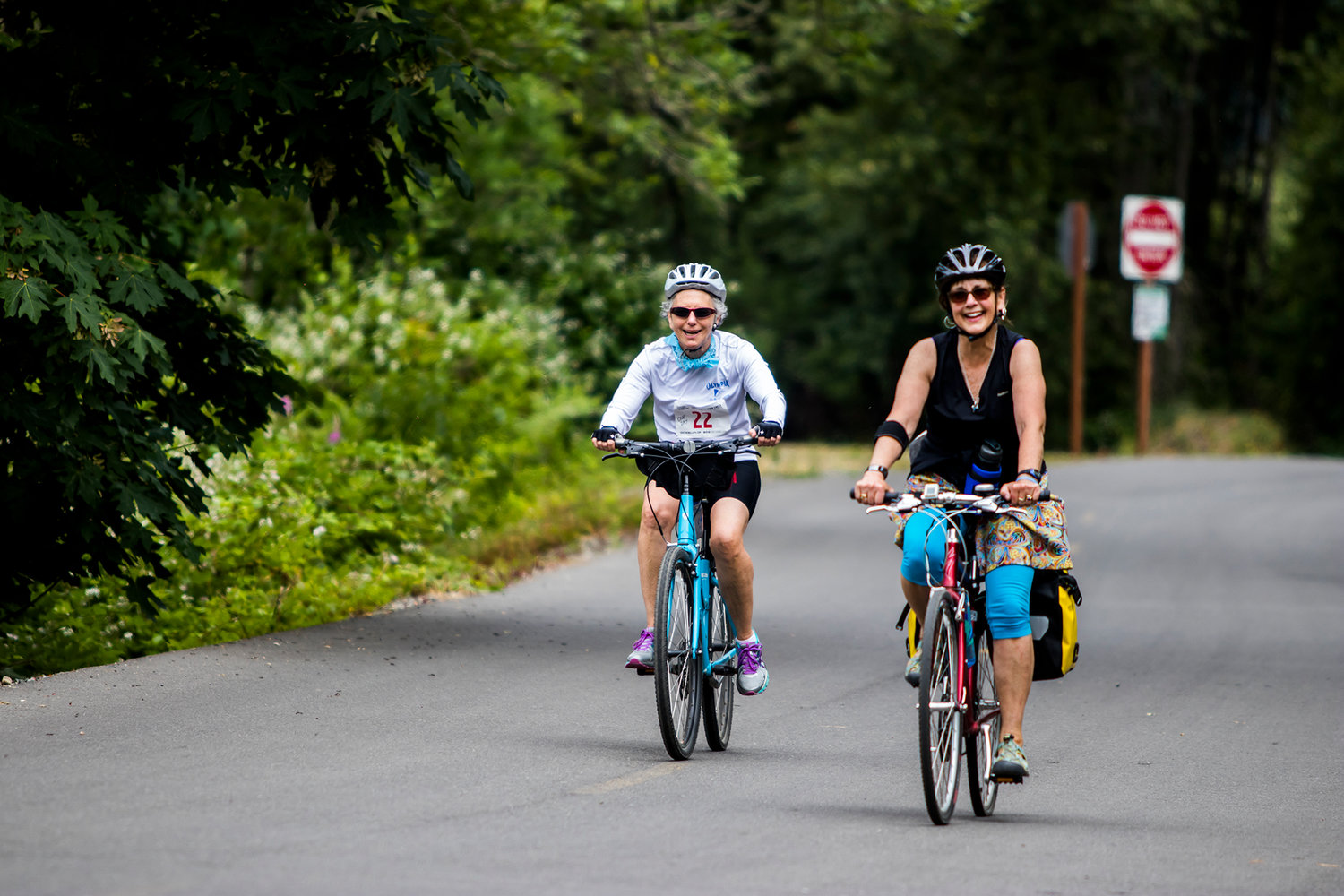 Riders begin their journey at the Willapa Trailhead during the annual Ride The Willpapa event Saturday afternoon in Chehalis.