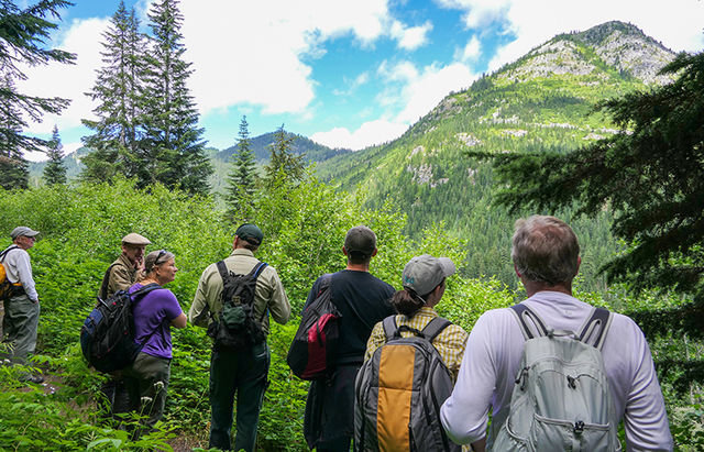 Hikers famously travel the length of the Pacific Crest Trail in the summer, but it’s also popular for day hikers. 