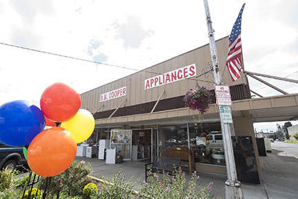 D.B. Cooper Appliances is located at 185 NW Chehalis Ave., in downtown Chehalis.