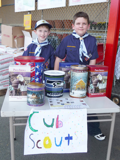 Cub Scouts Sell Popcorn — ReaderSubmitted Photo The