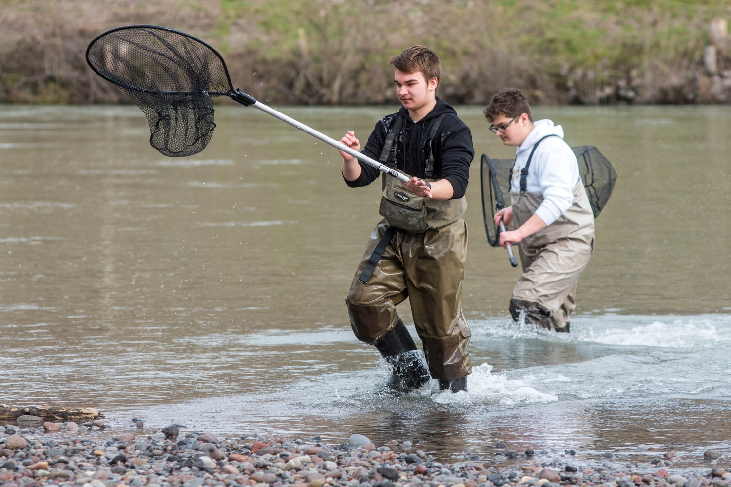 Images from an open water smelt dip along the Cowlitz River in Castle Rock last year. 