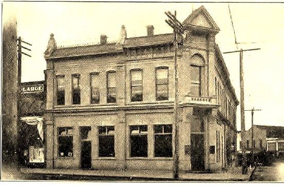 The original Coffman-Dobson Chehalis Bank, at the corner of Market and Boistfort.