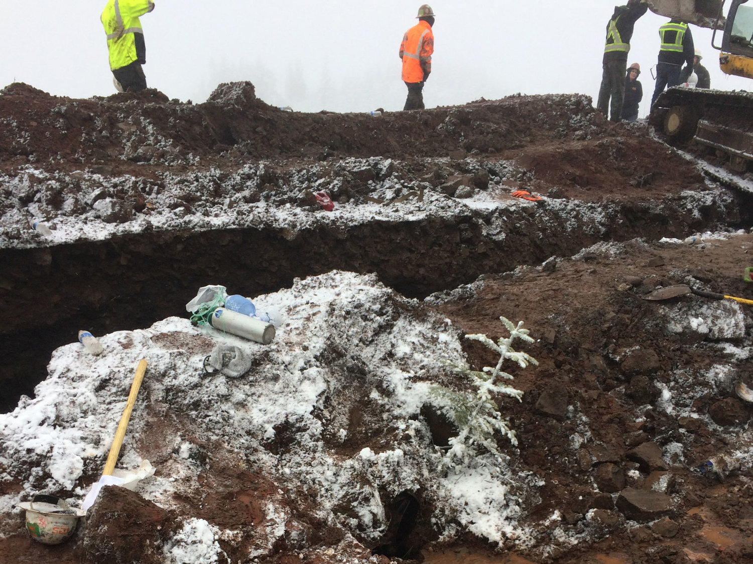 According to interviews with the Thurston County Sheriff’s Office, around 25 employees took turns trying to dig out Jonathan Stringer, who was buried during a pair of trench collapses at the Skookumchuck Wind Farm on Jan. 9, 2020.