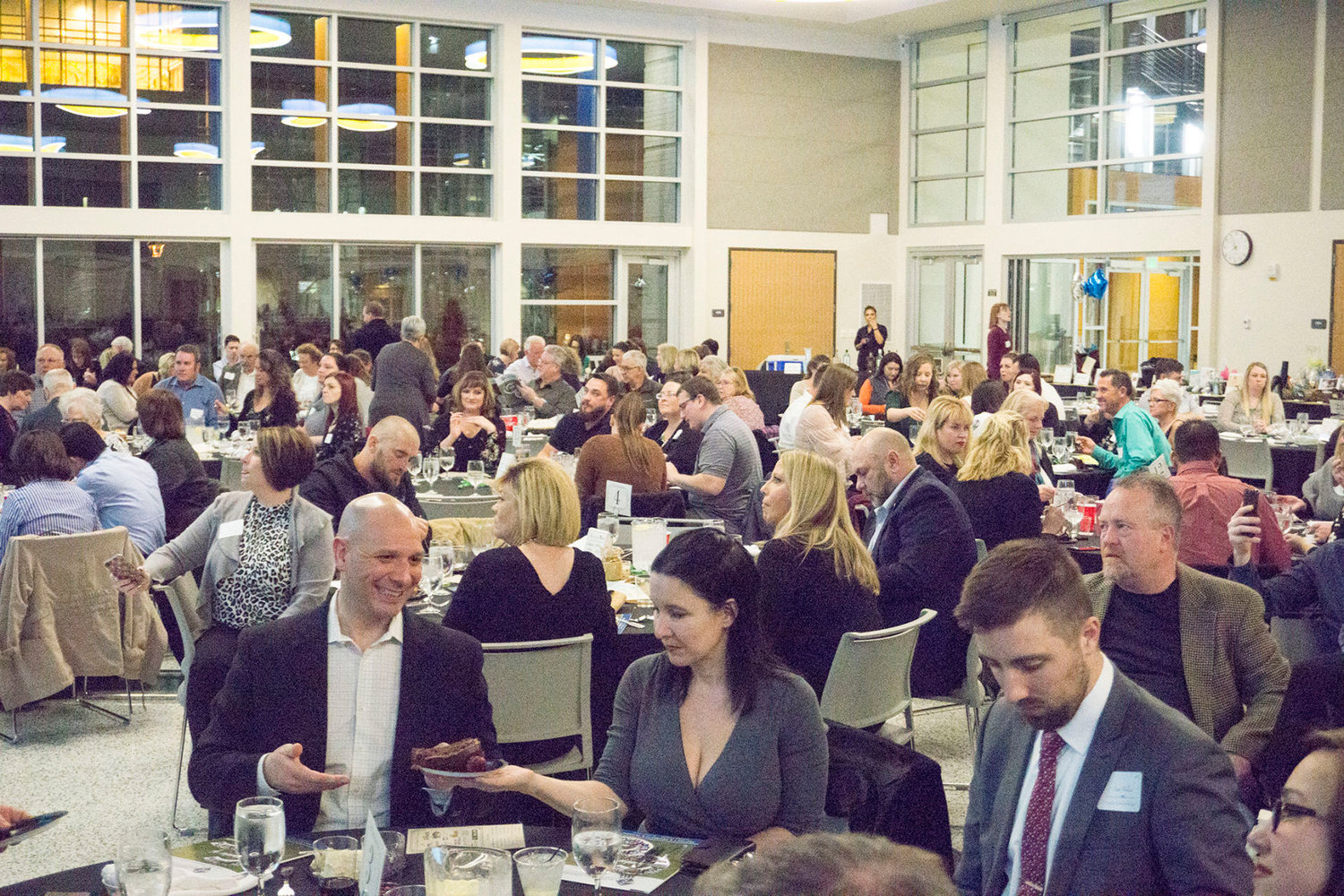 FILE PHOTO — Attendees of the 2020 Centralia-Chehalis Chamber of Commerce Banquet. Due to restrictions on gatherings, this year's banquet will have limited seating.
