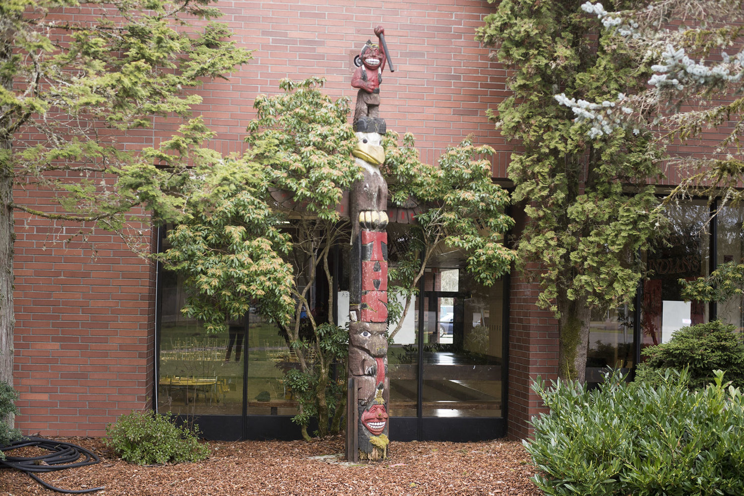 FILE PHOTO — A totem pole was in front of Toledo High School in this 2019 Chronicle file photo.