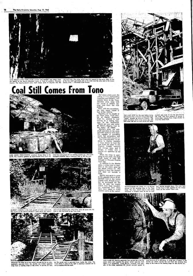 Ongoing mine activity was reported in 1964.