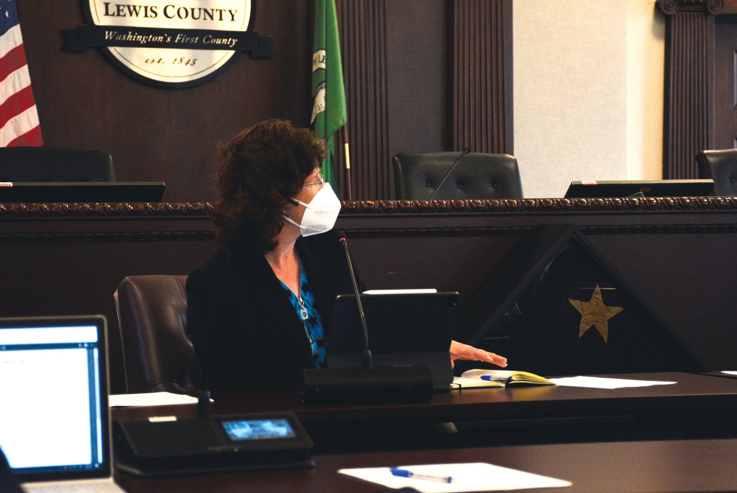 Lewis County Commissioner Lindsey Pollock moved to consider a Pride Month resolution this week.