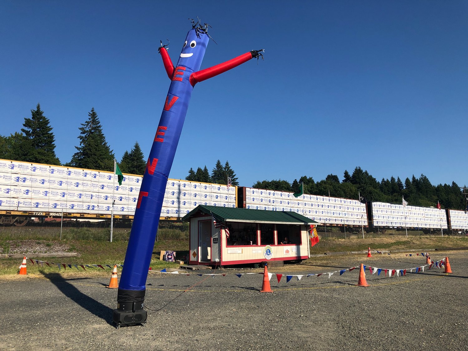A fireworks stand is pictured in Winlock Tuesday.