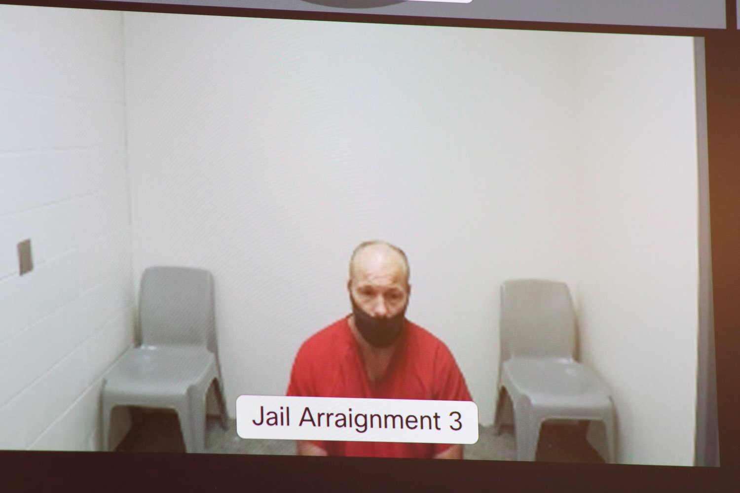 Brian A. Westbrook, 40, makes a video appearance in Lewis County Superior Court earlier this year.