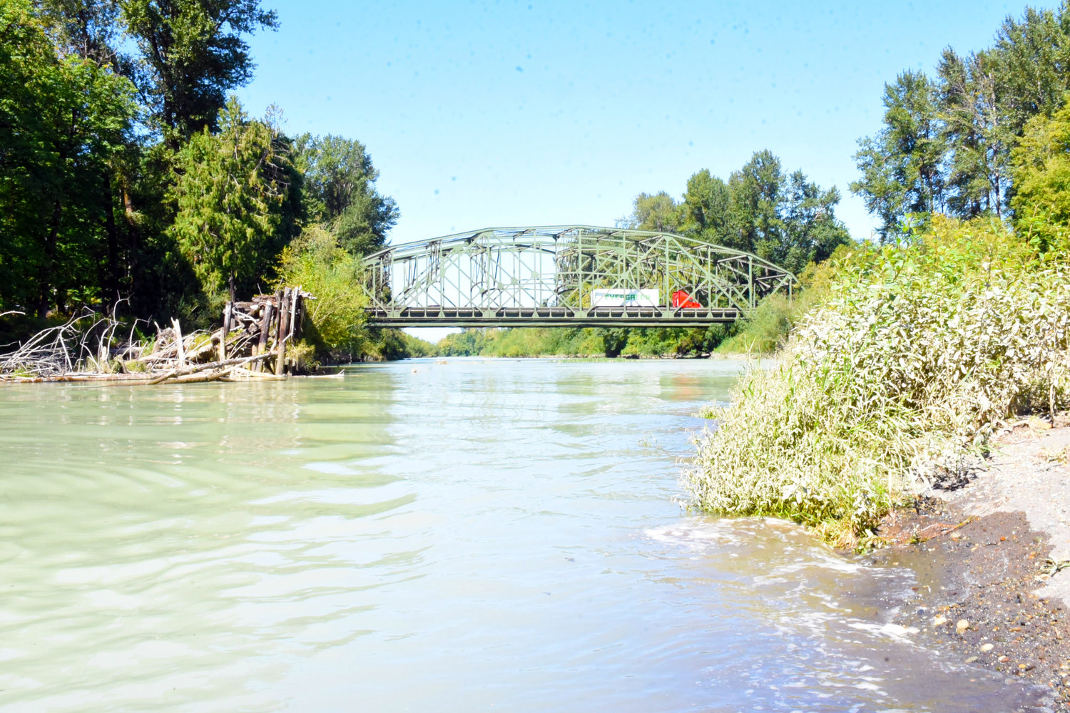 The Nisqually Indian Tribe plans to replace the Nisqually River Bridge to prevent the freeway from being washed out by the changing course of the Nisqually River.
