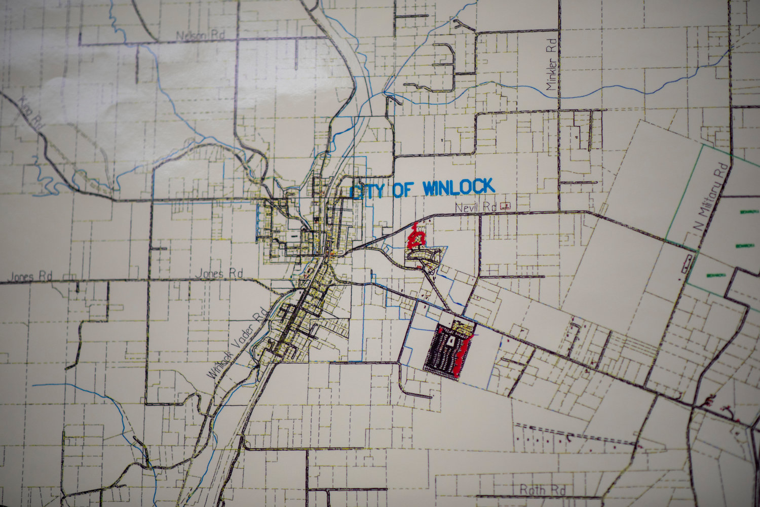 A map shows where 10-gigabit fiber Internet lines would be installed in Winlock of ToledoTel is approved for a request for proposal from Lewis County.
