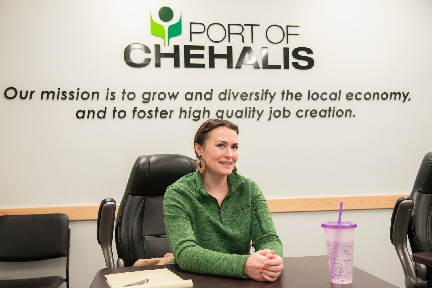 FILE PHOTO — Lindsey Senter, chief executive officer for the Port of Chehalis