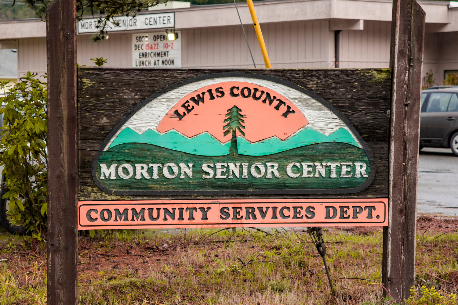 The Morton Senior Center is located at 103 Westlake Avenue in Morton.