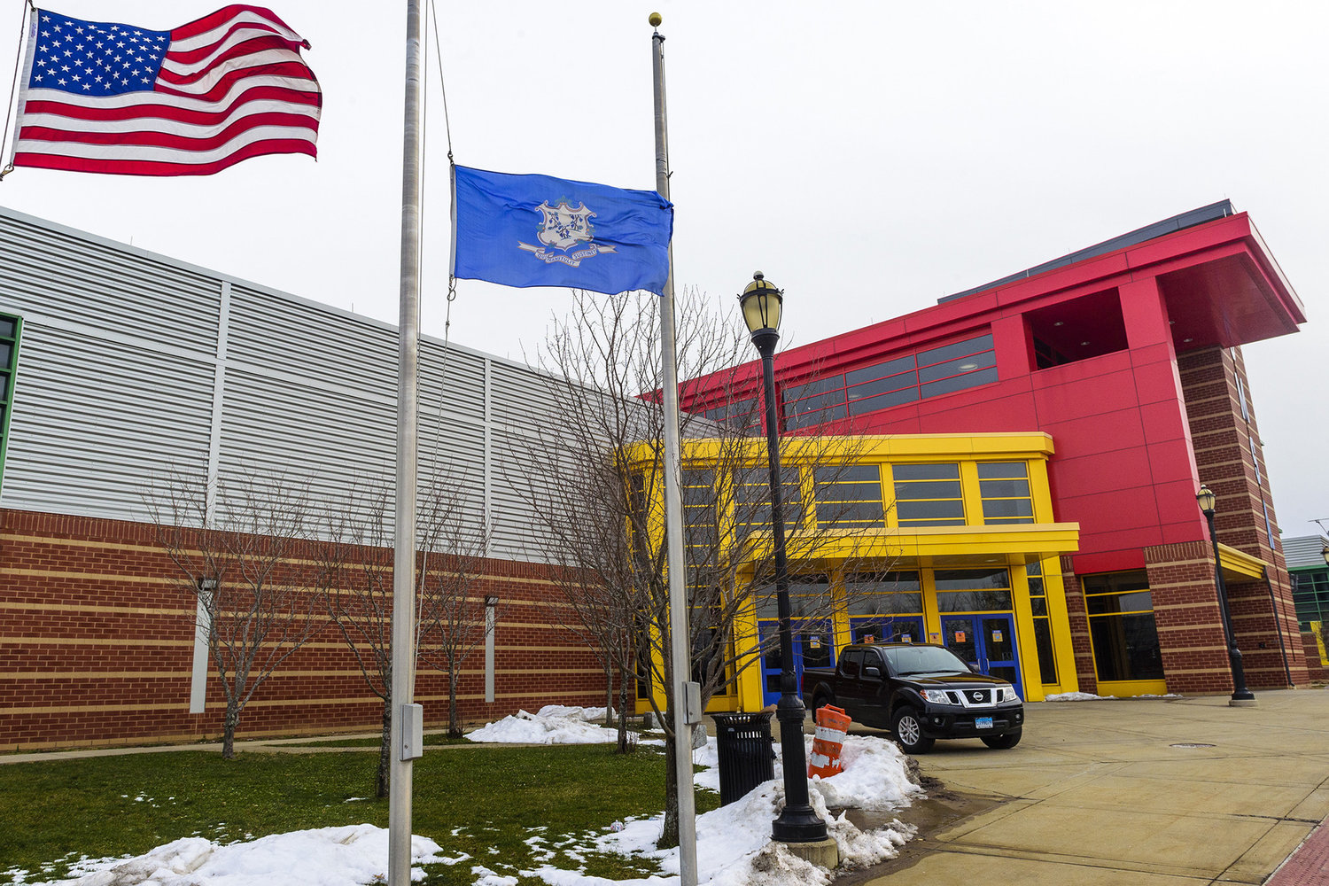 The Sport and Medical Sciences Academy is located in Hartford. On Thursday, a 13-year-old student collapsed from a fentanyl overdose; he died Saturday. (Mark Mirko/Hartford Courant/TNS)