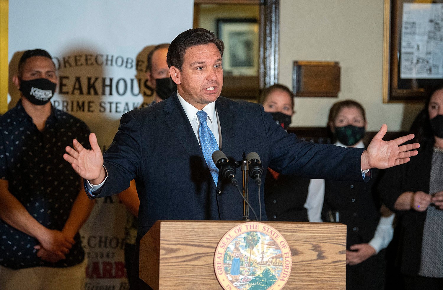 The state House and Senate were already at odds over the new maps when Florida Gov. Ron DeSantis inserted himself into the process in an unprecedented move in January. (Michael Laughlin/South Florida Sun Sentinel/TNS)