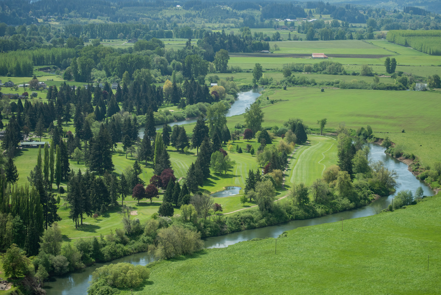 The Chehalis River runs along Riverside Golf Course in Chehalis in this Chronicle file photo.