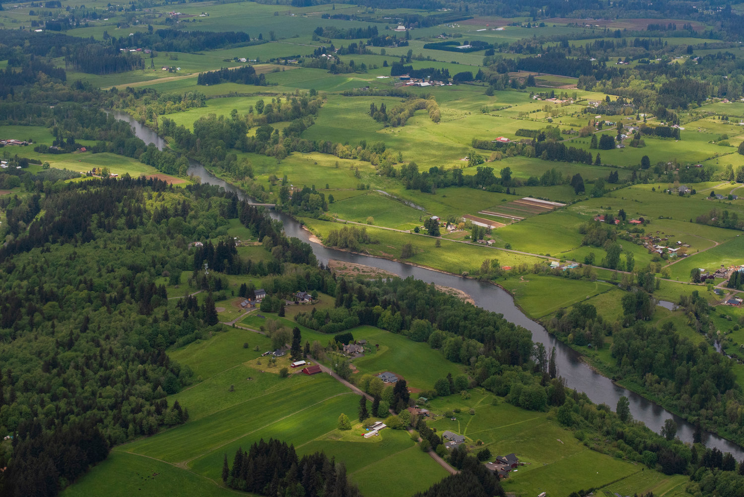 The Chehalis River flows through Independence Valley in Rochester.