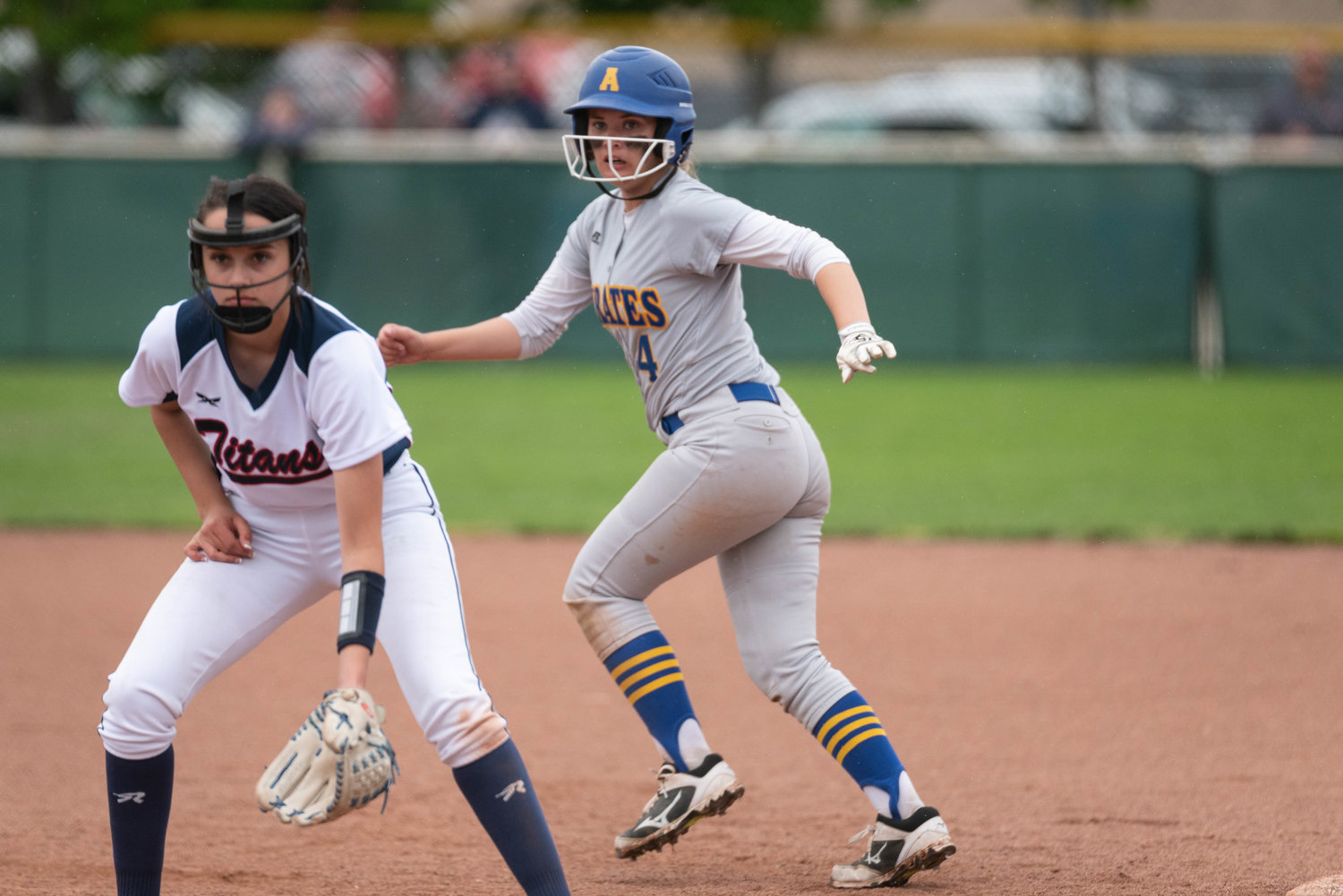 Adna's Grace Beaulieu navigates the basepath against PWV in the 2B state title game at Yakima Gateway Sports Complex May 28.