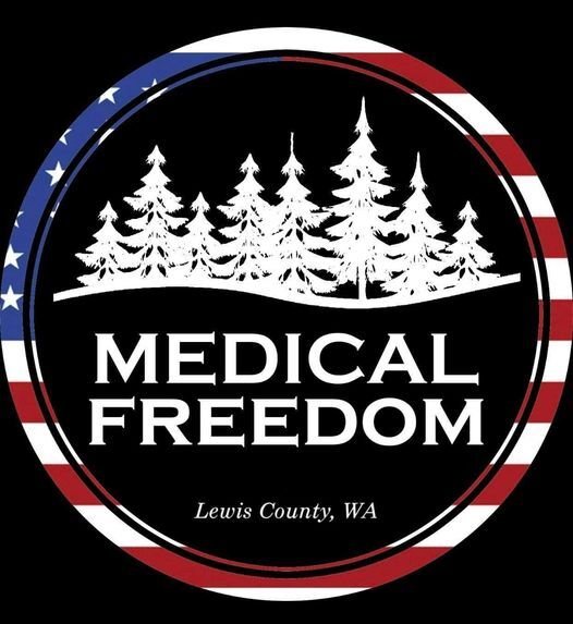 The Medical Freedom Lewis County logo that was used last year.