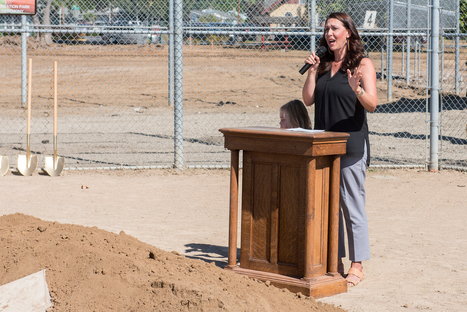 FILE PHOTO — U.S. Rep. Jamie Herrera Beutler speaks during a groundbreaking ceremony at Recreation Park in 2019.