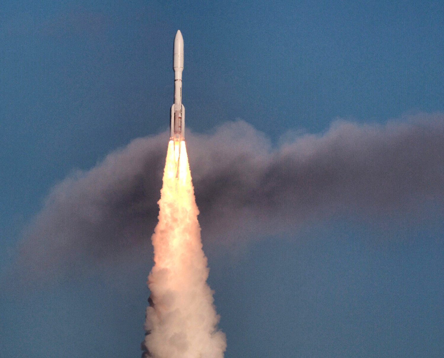 A ULA Atlas V rocket lifts off from Cape Canaveral Space Force Station, Florida, carrying a GOES-T weather satellite, on March 1, 2022.  (Joe Burbank/Orlando Sentinel/TNS)