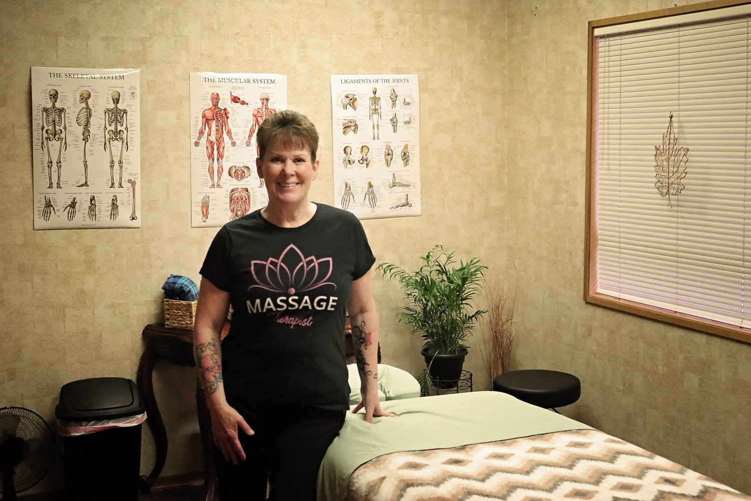 The owner, Leah Vanasse, a licensed massage therapist, is a recent graduate of the Bodymechanics School of Myotherapy and Massage in Tumwater.
