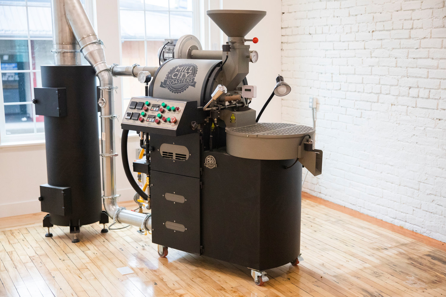 All coffee is roasted in-house in Chehalis at Mint City Coffee Roasting.