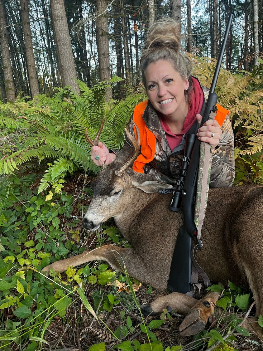 My wife Leicey Prihar filled her deer tag the last day of late rifle season south of Adna. It’s been six years since she filled her tag and I couldn’t have been happier or more proud of her." — submitted by Geoff Prihar