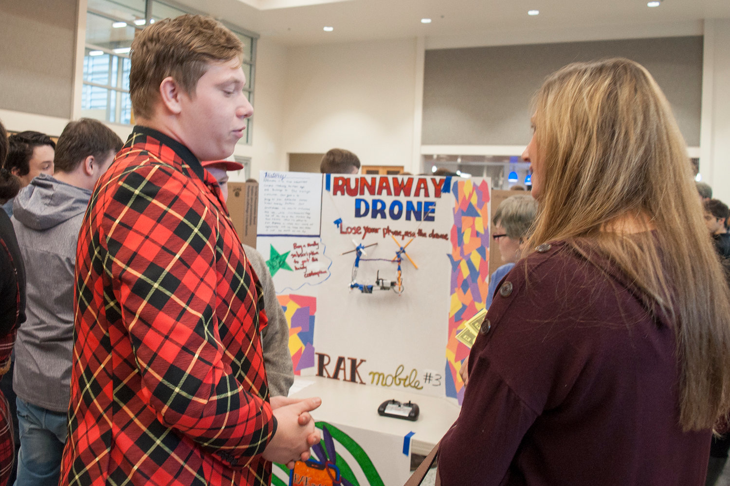 FILE PHOTO — A student pitches his team’s product to an investor during Business Week at Centralia College in 2019.