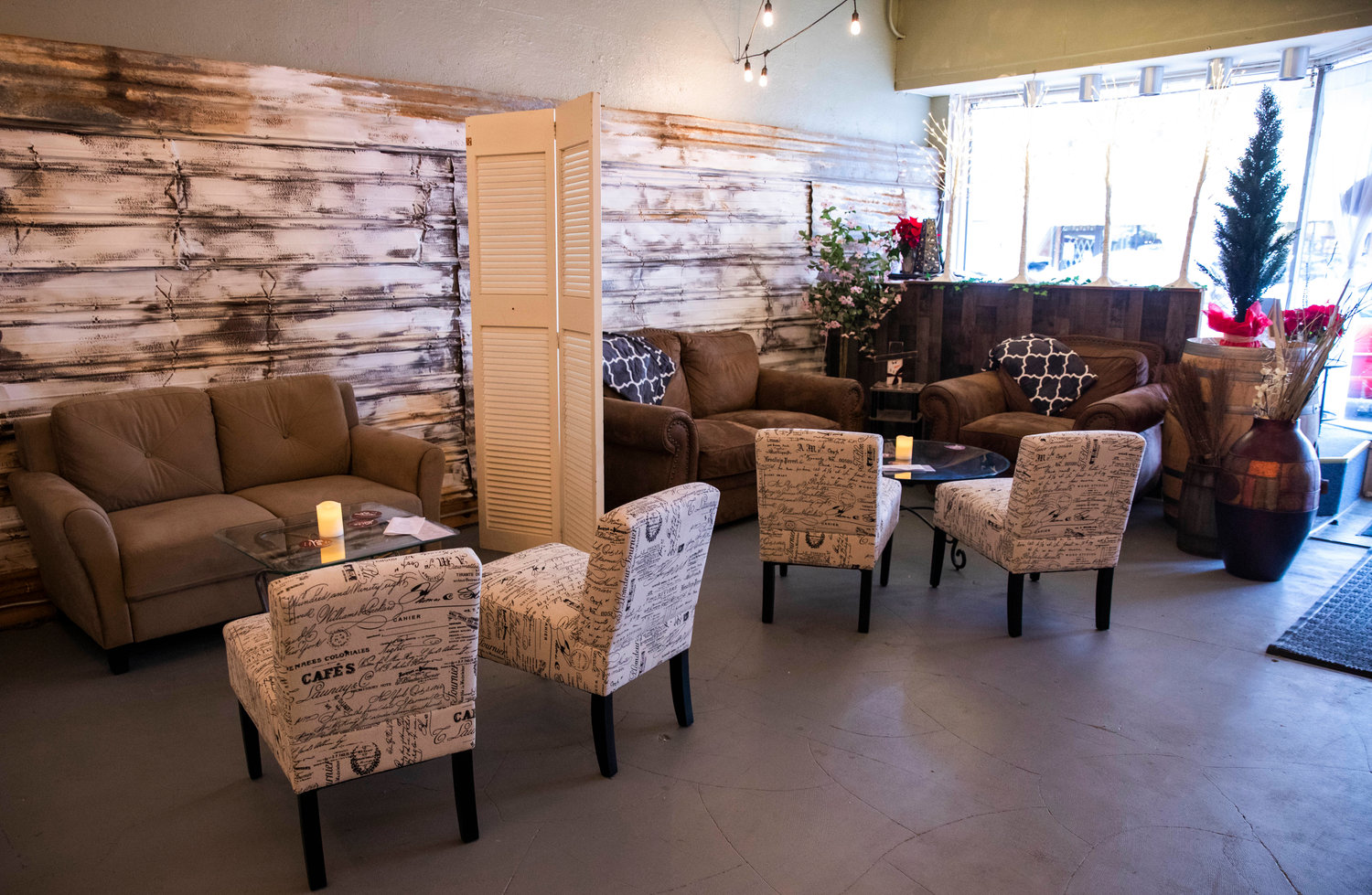 The Luxe Wine Bar features couches, dining tables and 22 varieties of wine to enjoy in downtown Centralia.