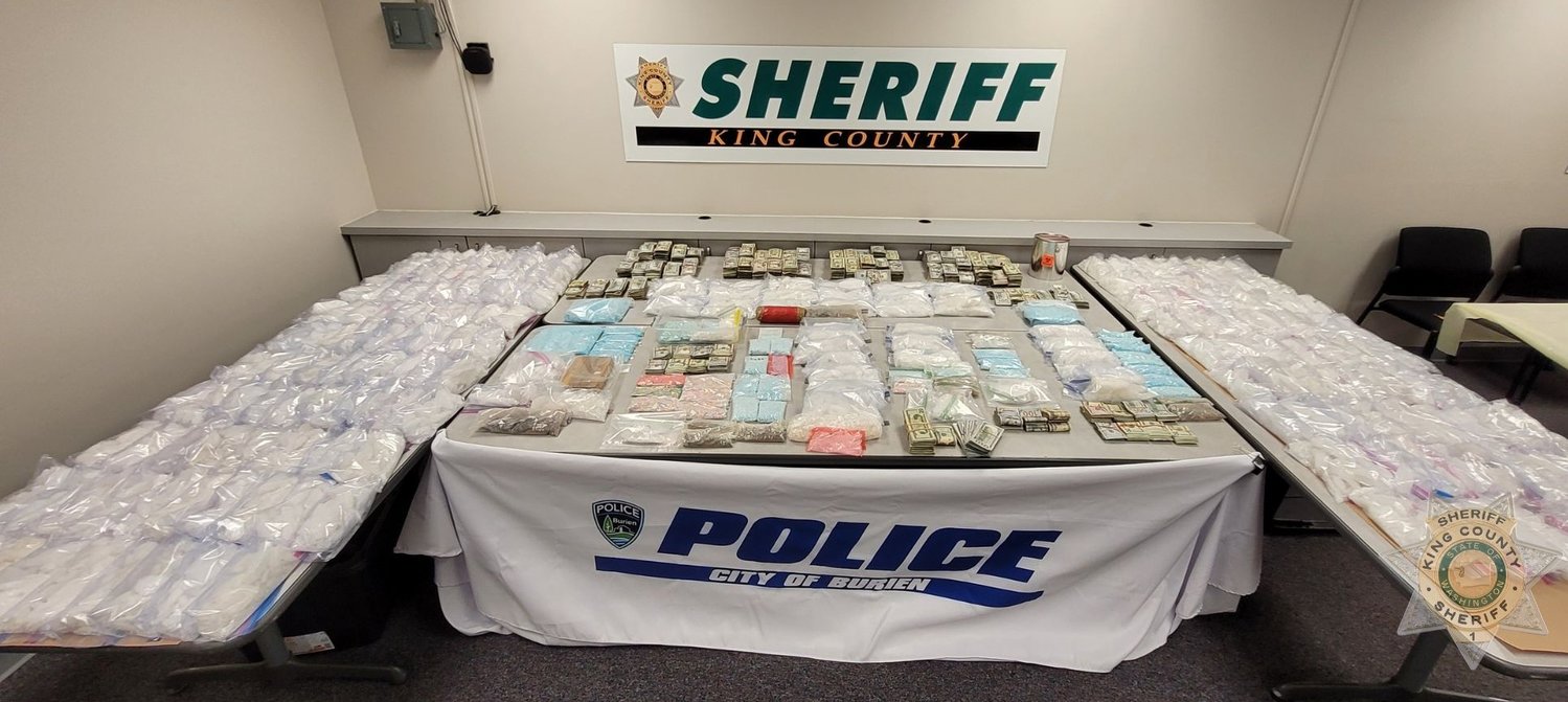 Six men were charged Tuesday for their alleged roles in a major drug organization that has brought large quantities of meth, fentanyl, heroin and cocaine from California into Western Washington, according to King County prosecutors.