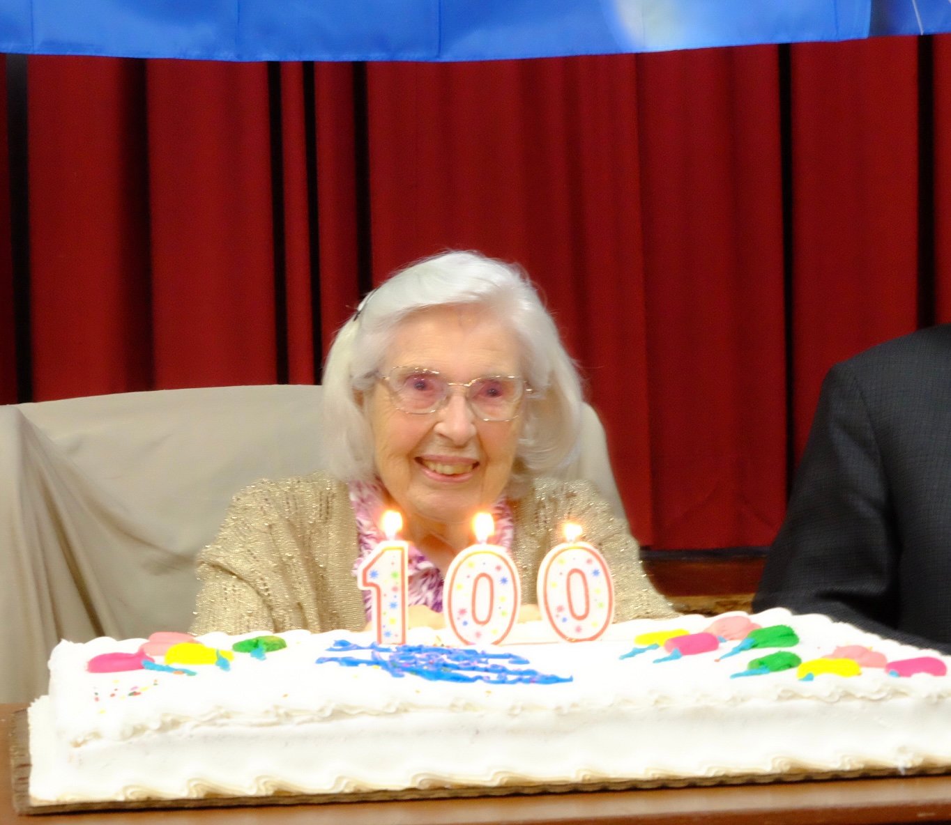 Norine Jones celebrated her 100th birthday Sunday at the Baw Faw Grange with more than 100 family members and friends in attendance.