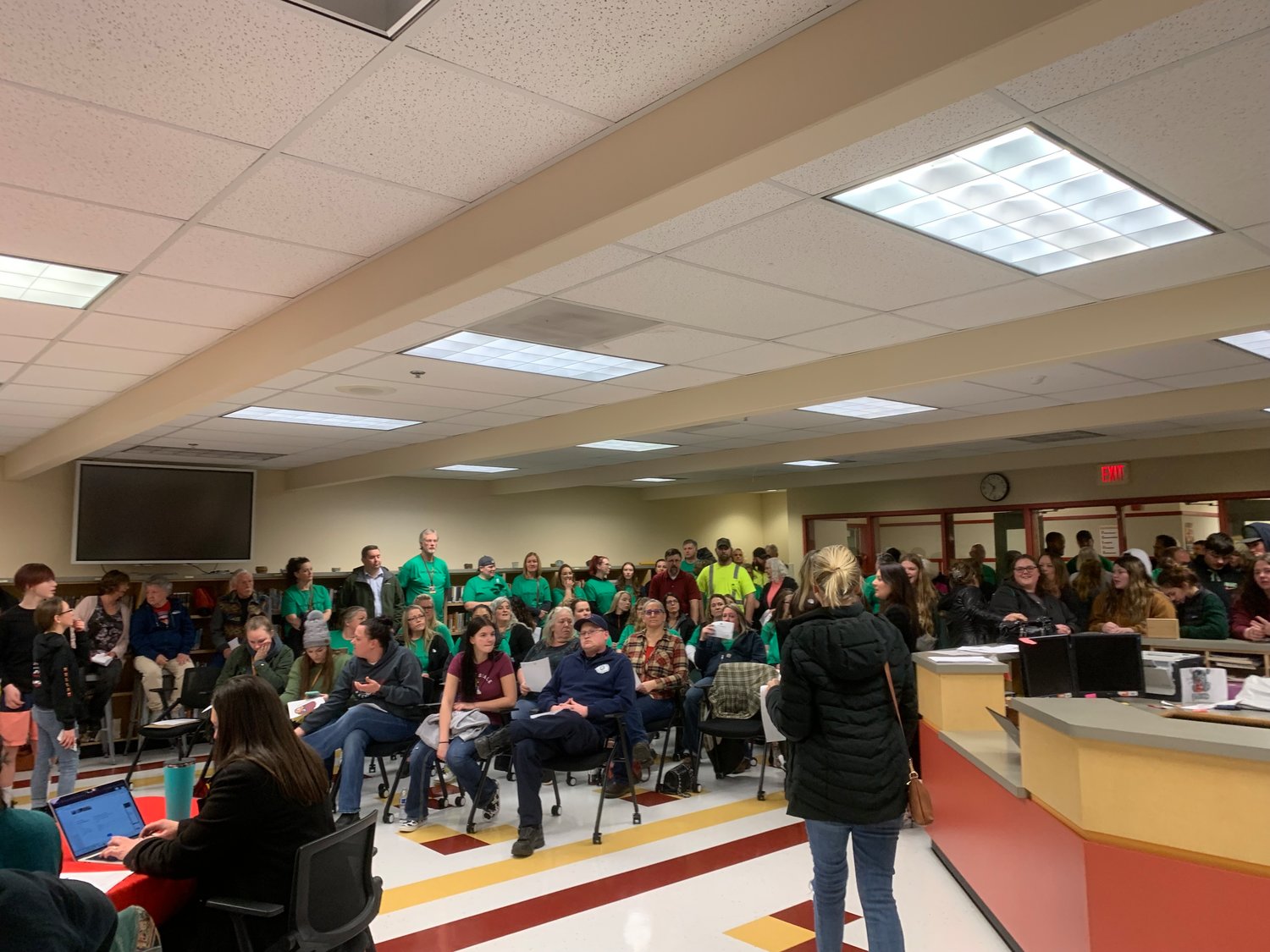 After hours of emotional public comments from staff, students and community members at a meeting that lasted more than five hours and stretched past midnight Thursday, the Winlock School Board decided to table a vote on whether to terminate the employment of five school counselors.