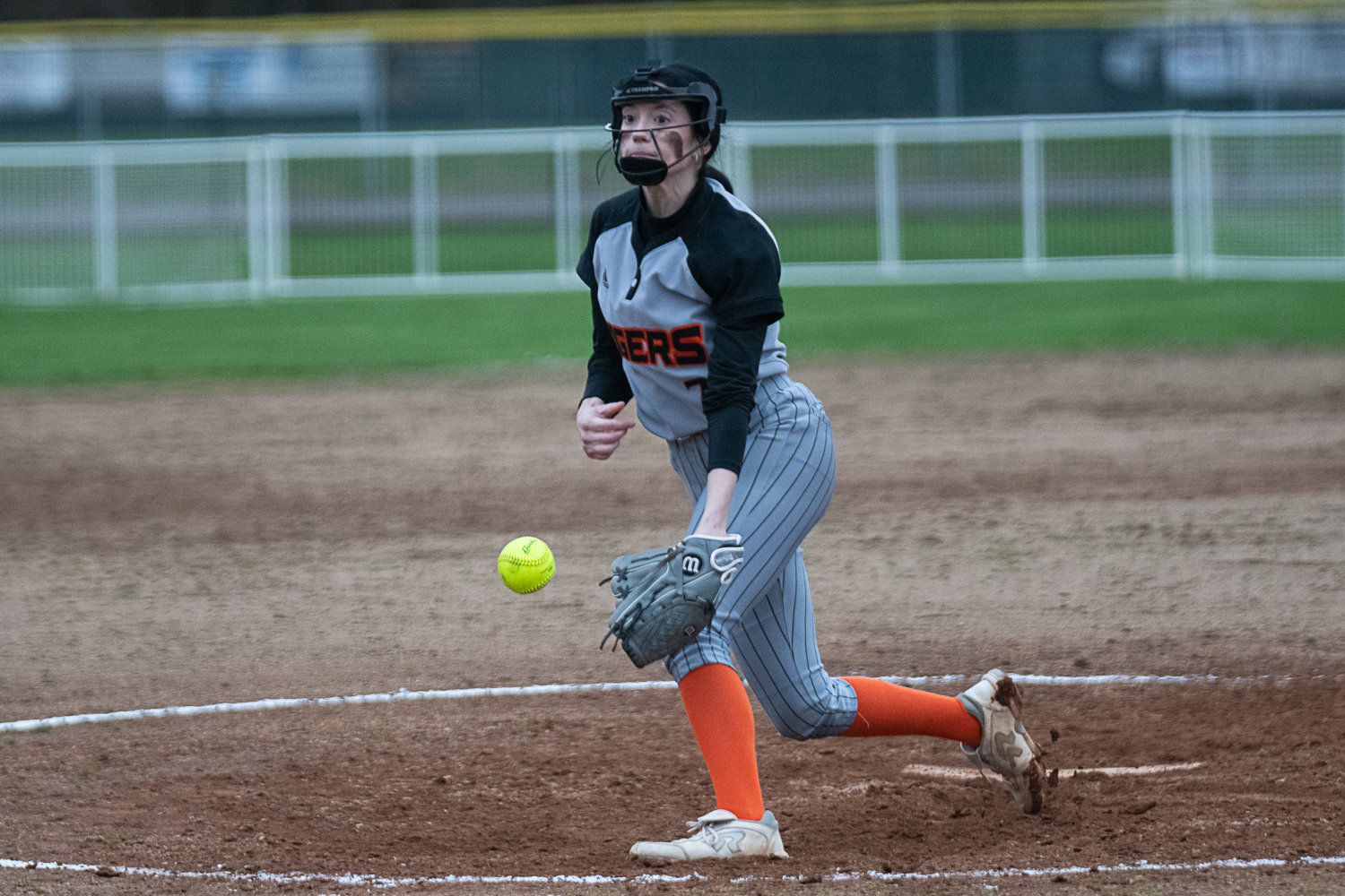 Peyton Smith throws a pitch during Centralia's 5-3 win over W.F. West on March 28.