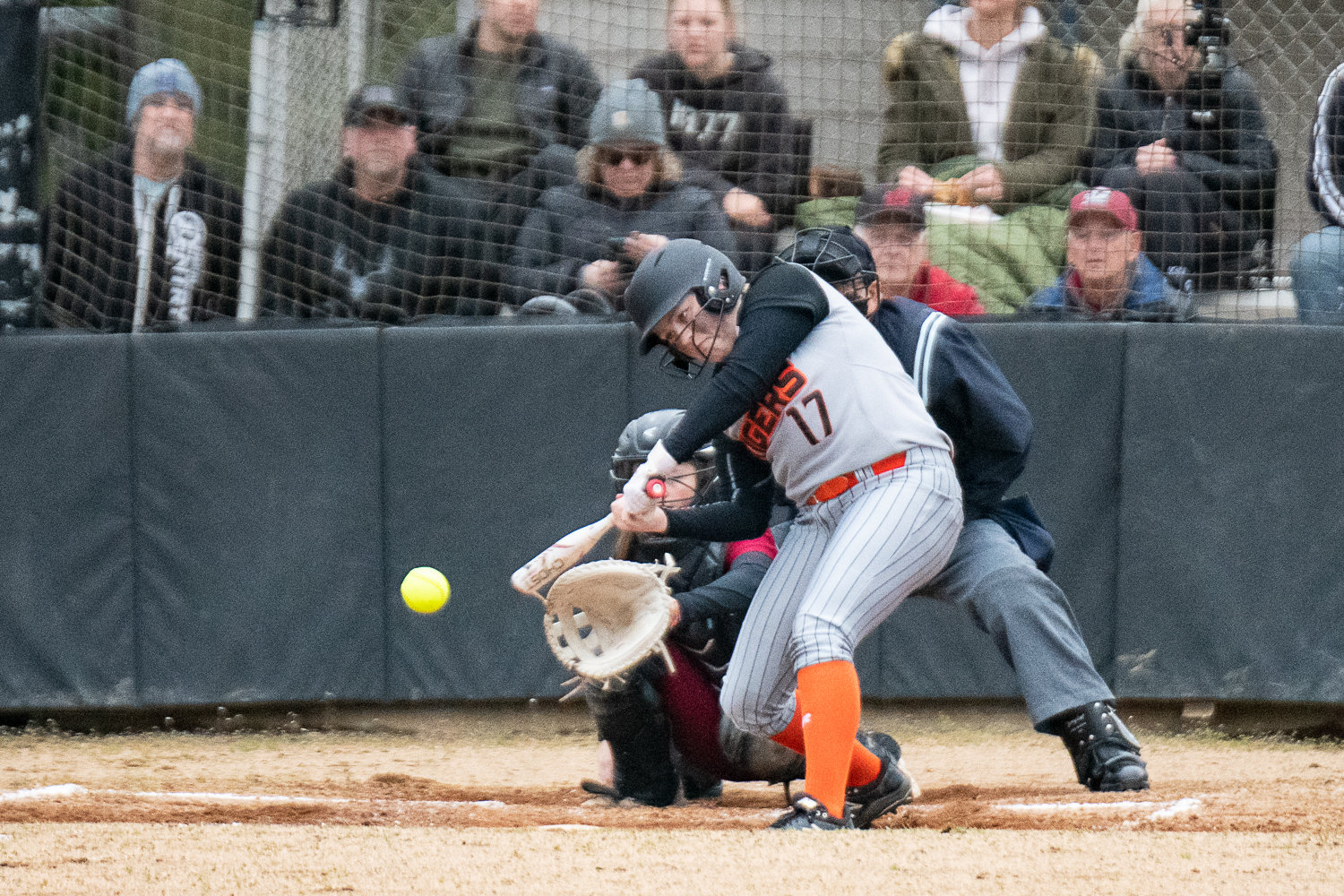 Payton Baumel hits a single during the second inning of Centralia's 5-3 win over W.F. West on March 28.