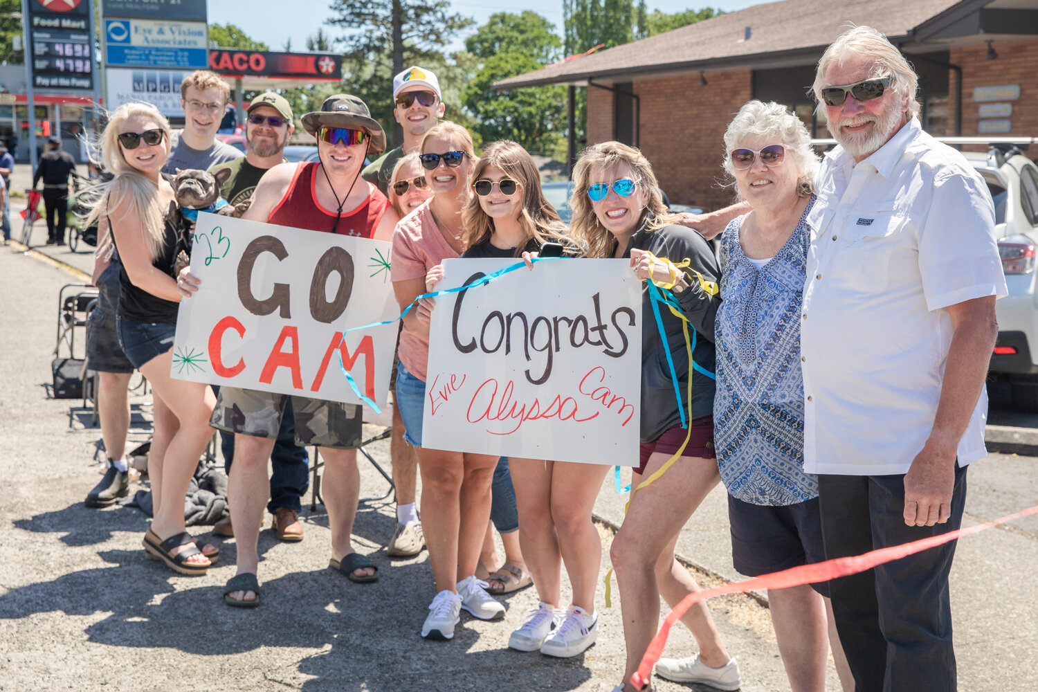Families and friends gather to honor future graduates during a parade in Chehalis on Sunday, June 4.