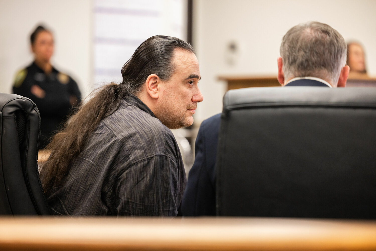 Two Dogs Salvatore Fasaga appears in Lewis County Superior Court on Friday, July 28.