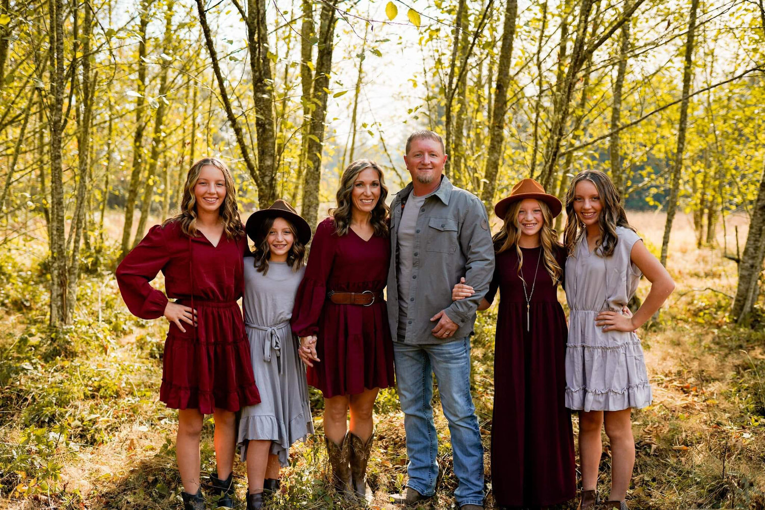 The Tobin family is pictured in this courtesy photo. From left, 14-year-old Taylor, 10-year-old Tylie, Fallon, Roger, 12-year-old Tinsley, and 14-year-old Tanner.