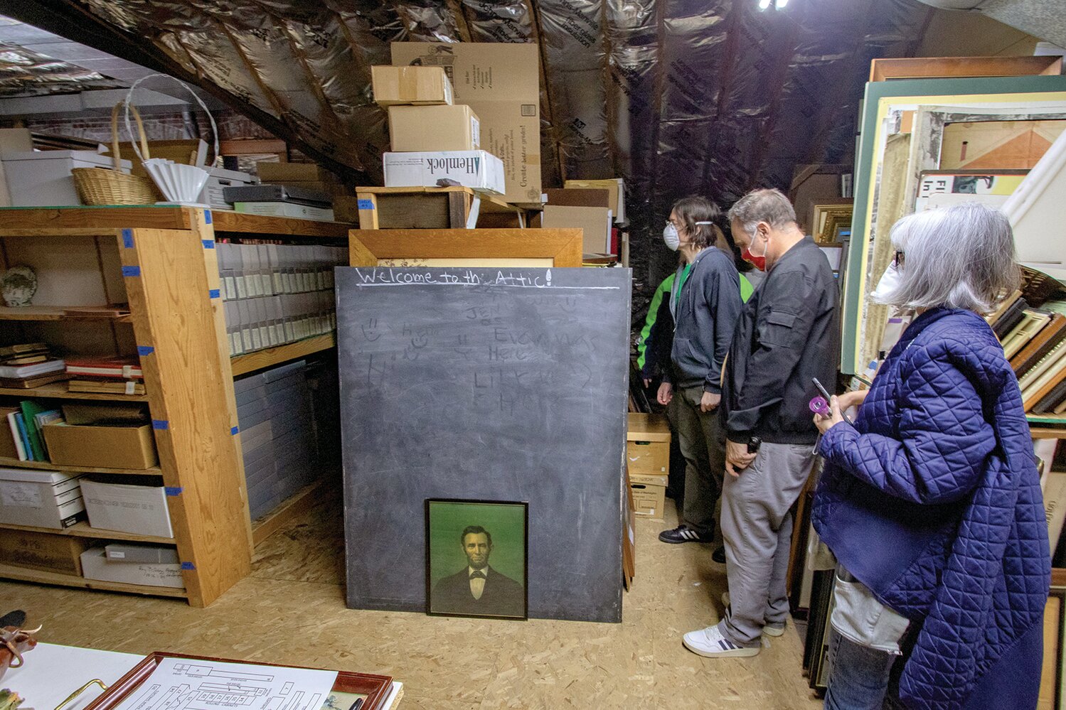 During the ghost tours of the Lewis County Historical Museum on Saturday, Oct. 28, attendees were given the opportunity to explore the museum's attic, where former employees have reported experiencing paranormal activity.