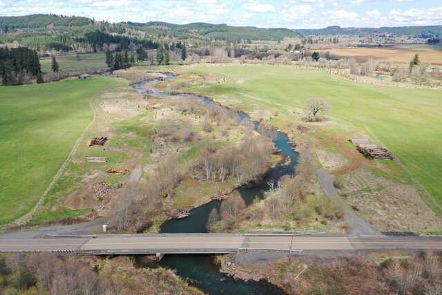 Stillman Creek in Boistfort is pictured prior to work to restore the waterway in this photo provided by the Office of Chehalis Basin.