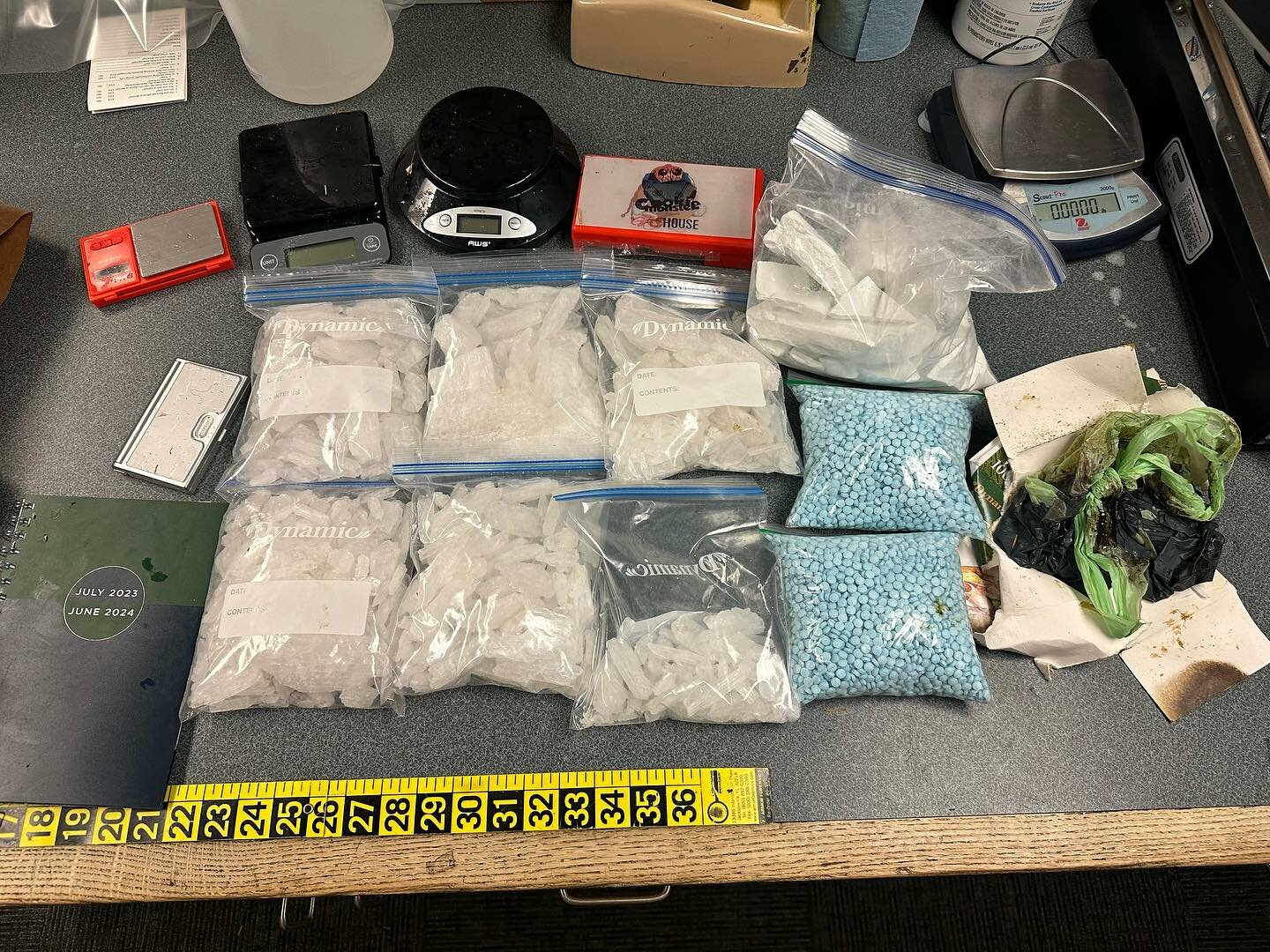 "Did you lose a bag of drugs at Wonderwood Park?" The Lacey Police Department wrote on Facebook. "Patrol officers found a significant amount of methamphetamine, heroin and fentanyl at the park last week, and if it's yours, give us a call! We just wanna talk!"