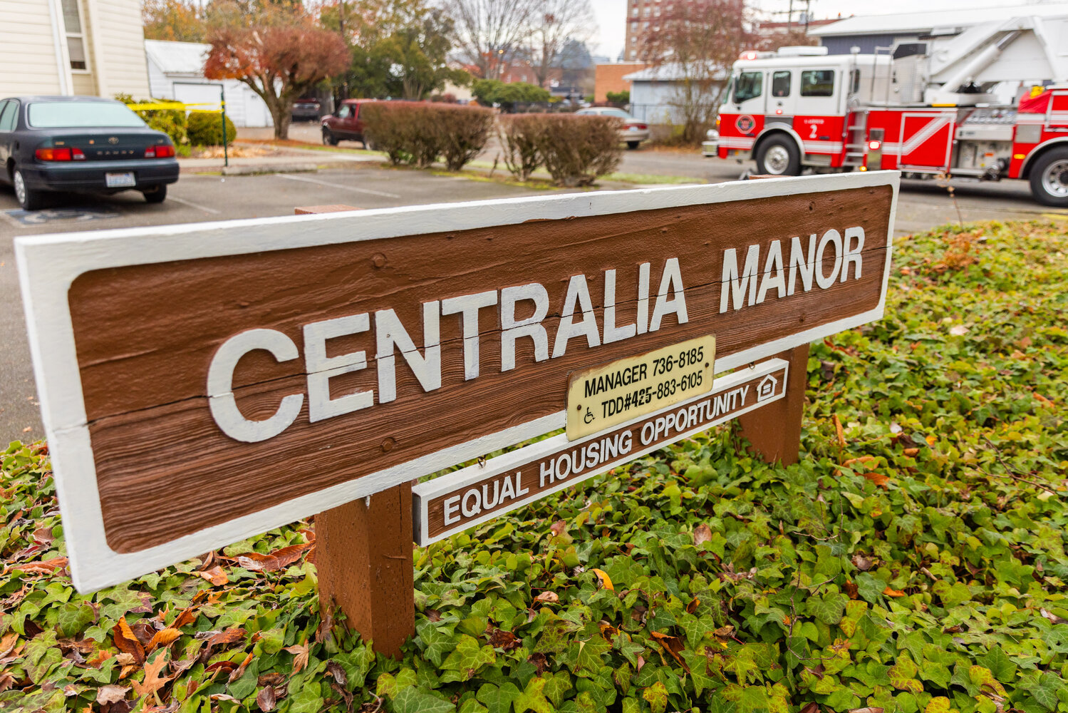 The Centralia Manor Apartments were evacuated following a fire on Wednesday, Nov. 29.
