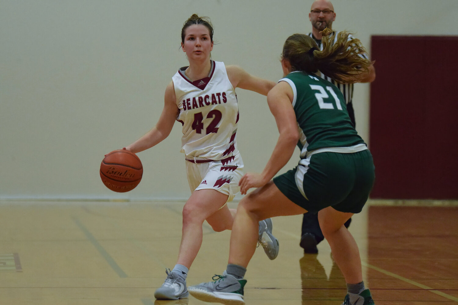 Amanda Bennett dribbles around a defender during W.F. West's 57-24 win over Port Angeles on Dec. 2.