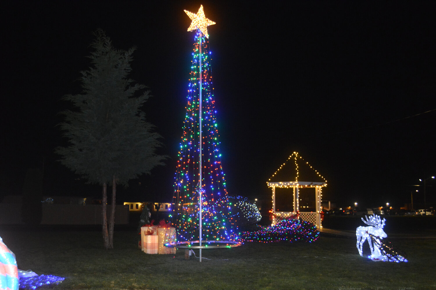A look at the Christmas tree in Rainier's Holiday Park on Dec. 2.