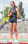 Rainier’s Ella Marvin is named the 2023 2B girls pole vault state champion during the State track and field meet in Yakima on Friday, May 26.