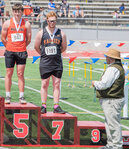 Napavine’s Colin Shields placed fifth in shot put and Rainier’s Matthew Kenney took seventh at Zaepfel Stadium in Yakima during the 1A/2B/1B State track and field meet on Friday, May 26.